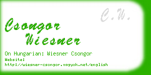 csongor wiesner business card